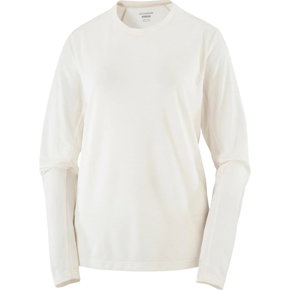 SALOMON SHKOUT CORE LS TEE W WHISPER WHITE  - Trail running T-shirt