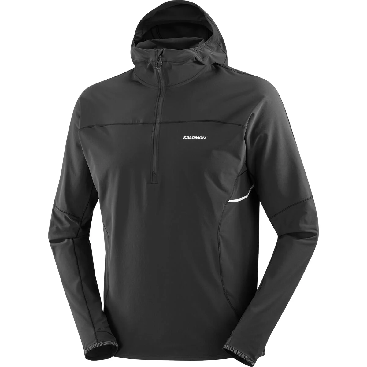SALOMON SENSE AERO HYBRID HZ HD DEEP BLACK  - Trail running jacket