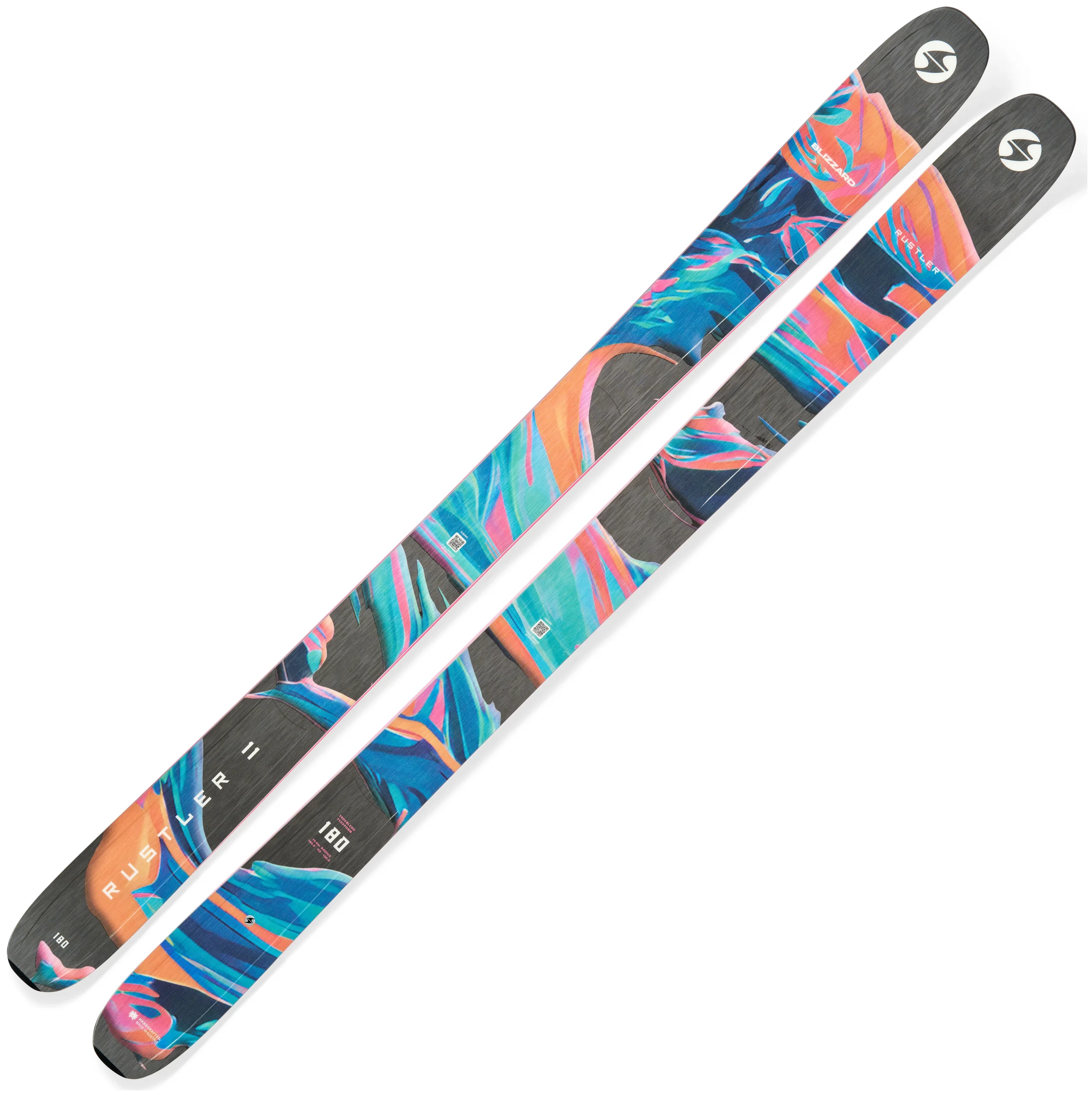 BLIZZARD RUSTLER 11 BLACK/ORANGE  - Alpine ski