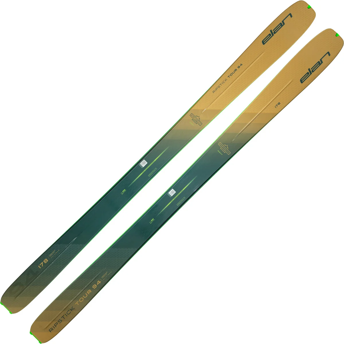 ELAN RIPSTICK TOUR 94 BLUE/YELLOW  - Ski touring