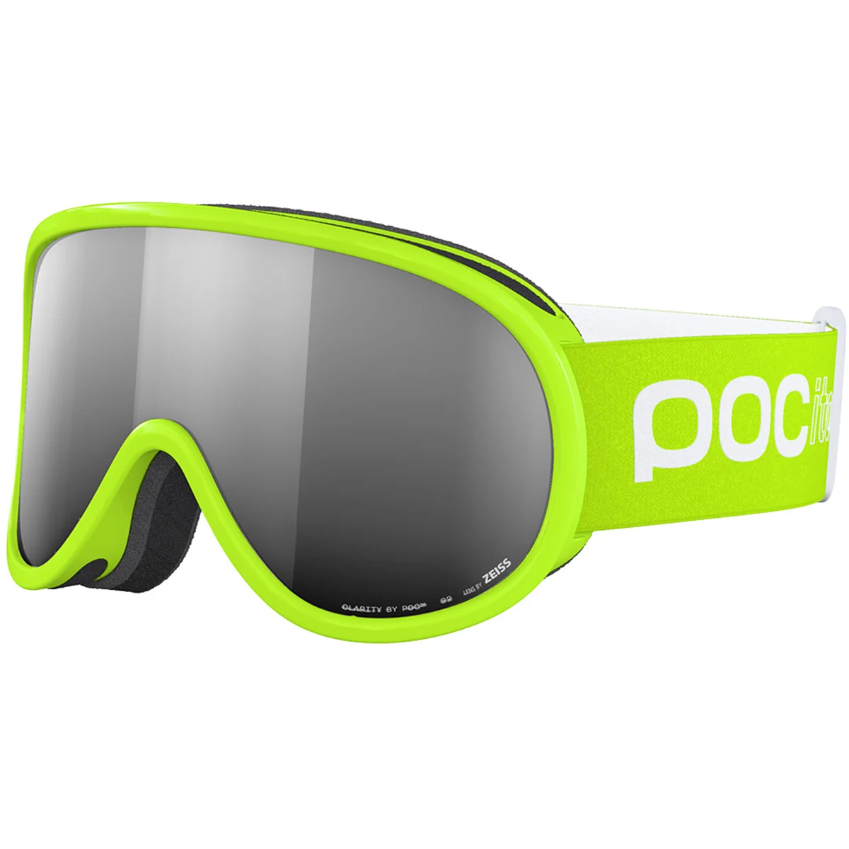 POCITO RETINA FLUORESCENT YELLOW/GREEN/PARTLY SUNNY SILVER  - Ski goggles