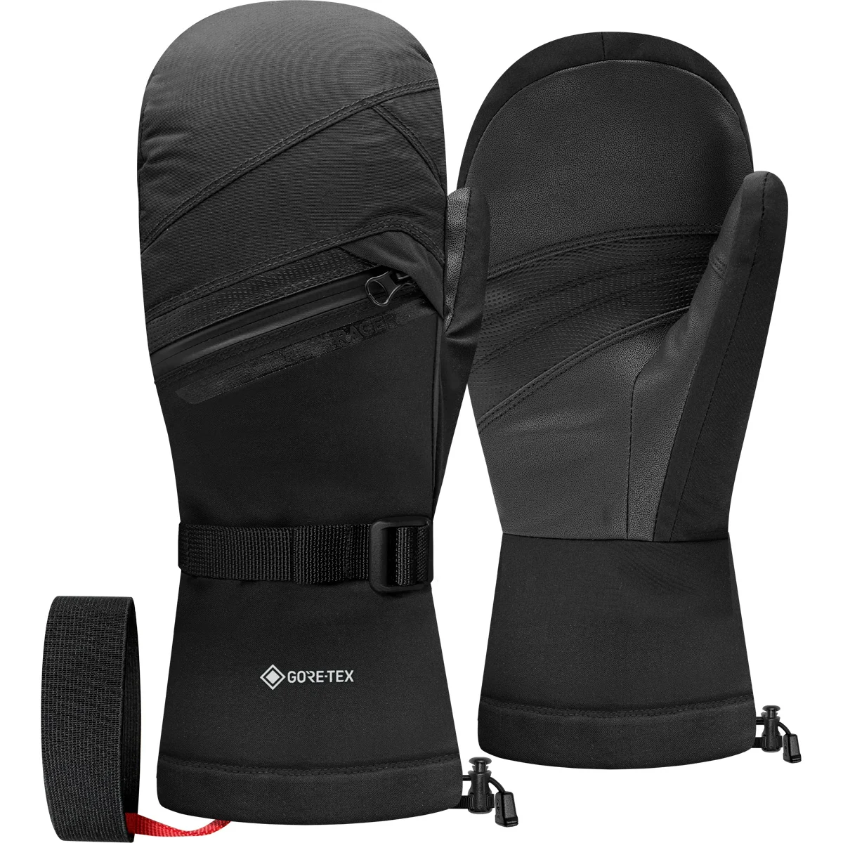 RACER MOVEN 7 BLACK  - Ski mittens