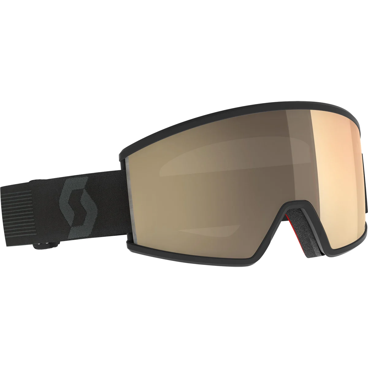 SCOTT AMBIT COMPACT LS MINERAL BLACK /  BRONZE CHROME  - Ski goggles