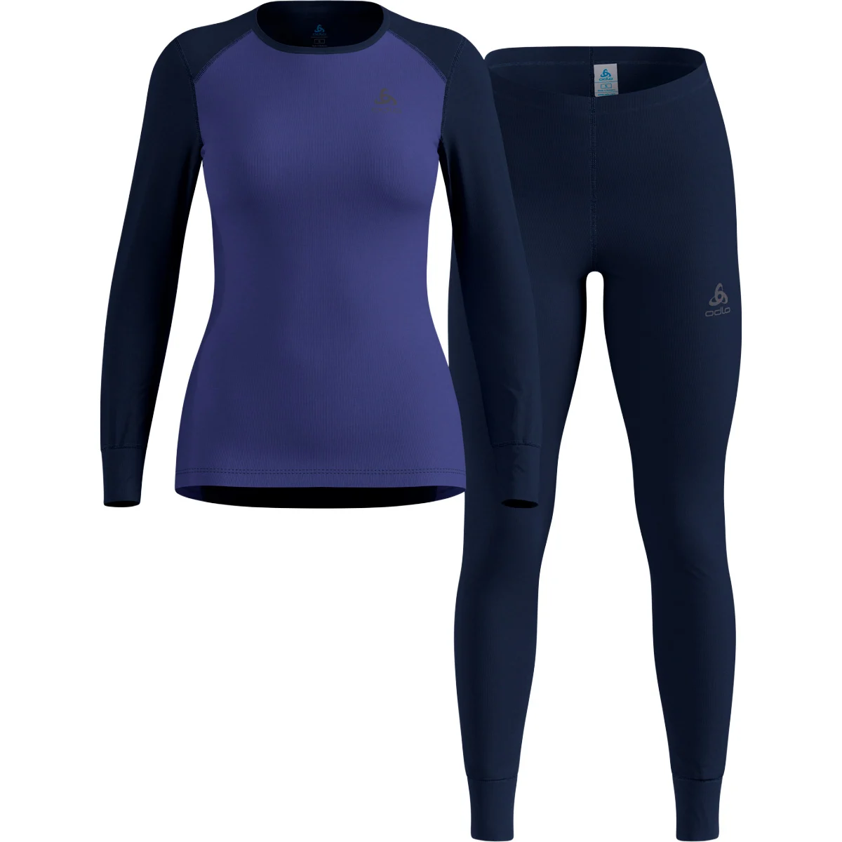 ODLO ACTIVE WARM ECO SPECIAL SET W DARK SAPPHIRE - SKIPPER BLUE  - Thermal set