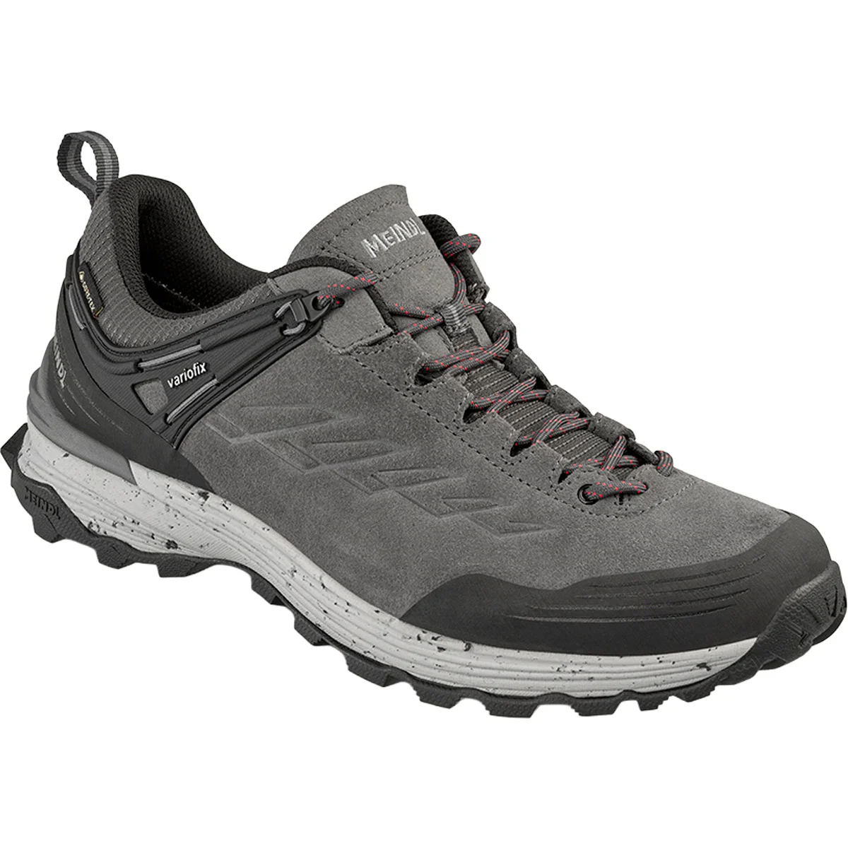 MEINDL DALLAS GTX STEINGRAU/ROT  - Low-rise hiking boot