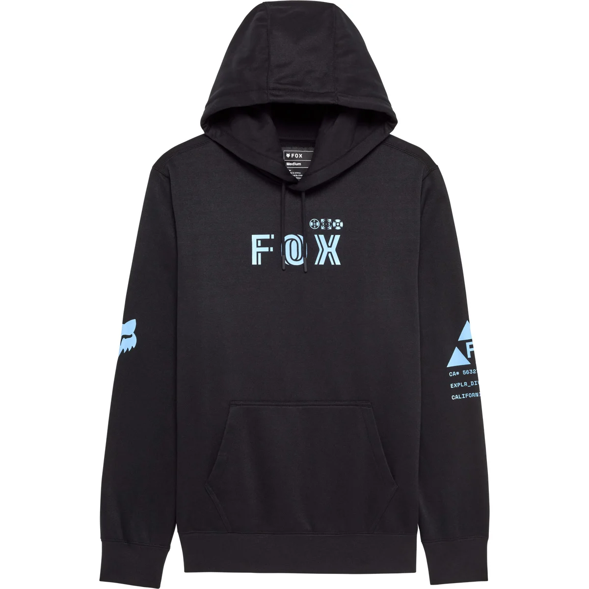FOX GLYPH TECH FLEECE PO BLACK  - Sweatshirt