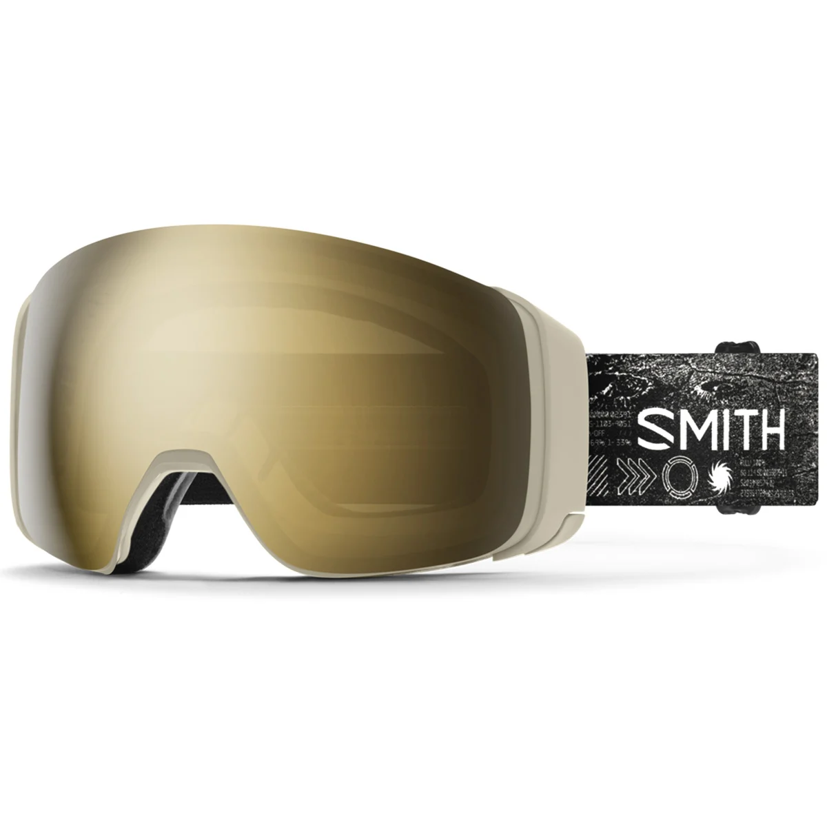 SMITH 4D MAG CHALK SPACE INVADER / CHROMAPOP SUN BLACK GOLD MIRROR  - Ski goggles
