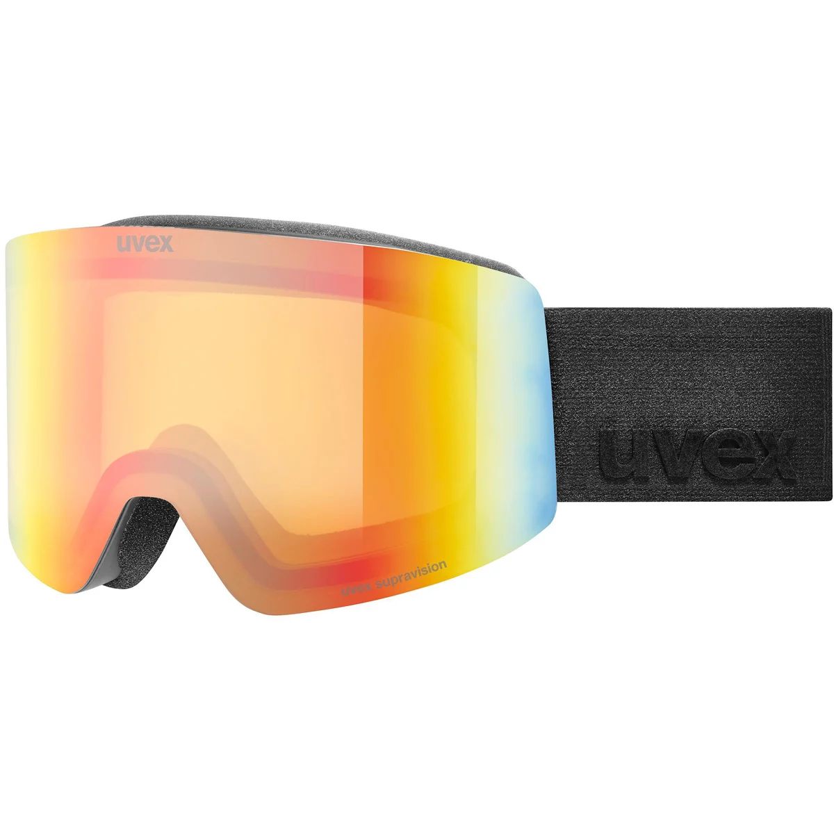 UVEX PROVOQE FM BLACK MATT/MIRROR RAINBOW  - Ski goggles
