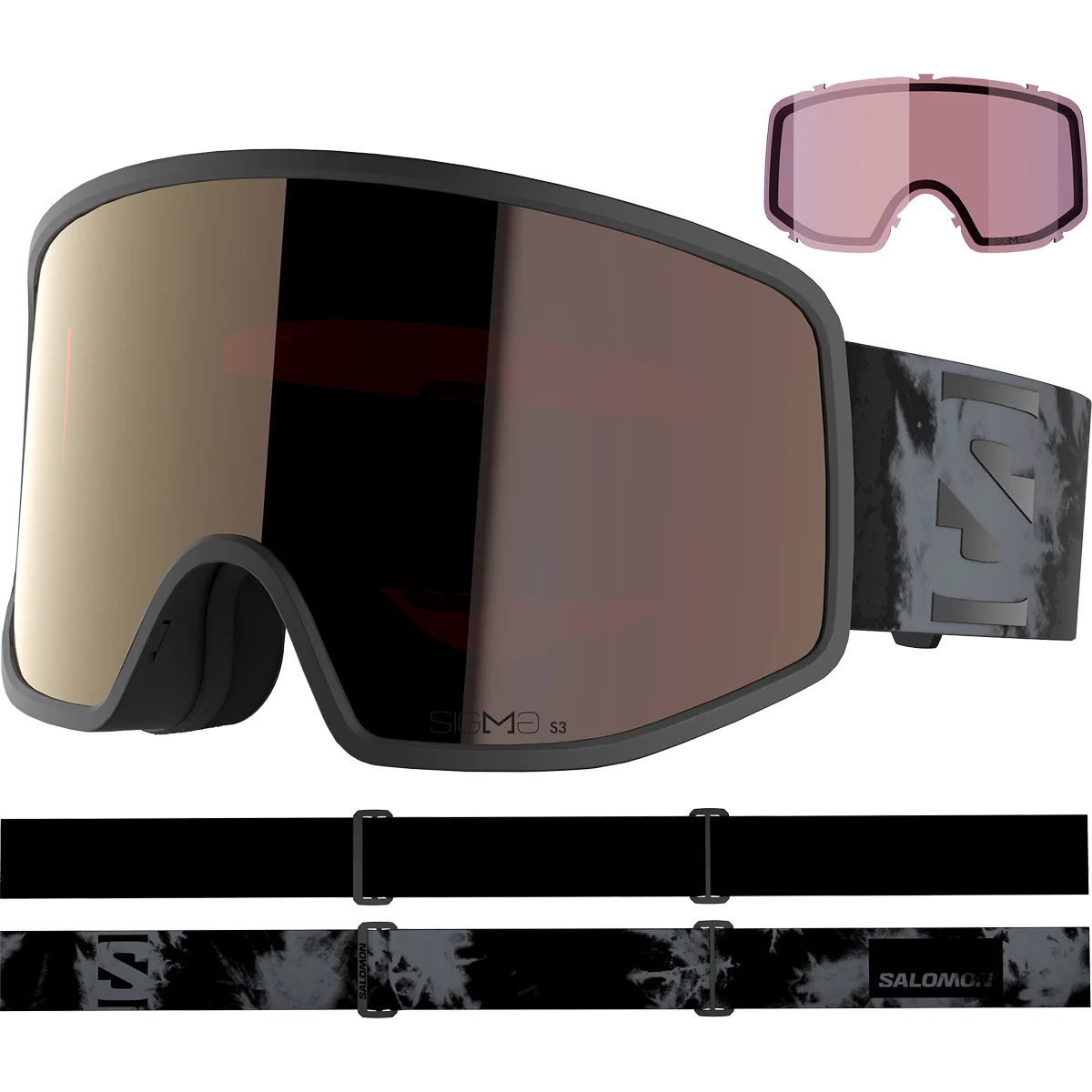 SALOMON SENTRY PRO SIGMA BLACK/GUN METAL  - Ski goggles