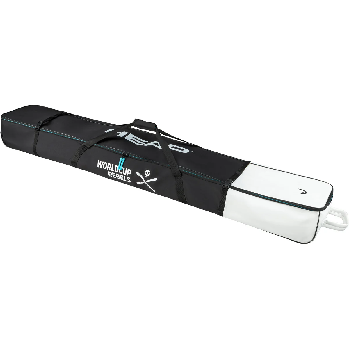 HEAD REBELS DOUBLE SKIBAG BLACK/WHITE - Ski bag