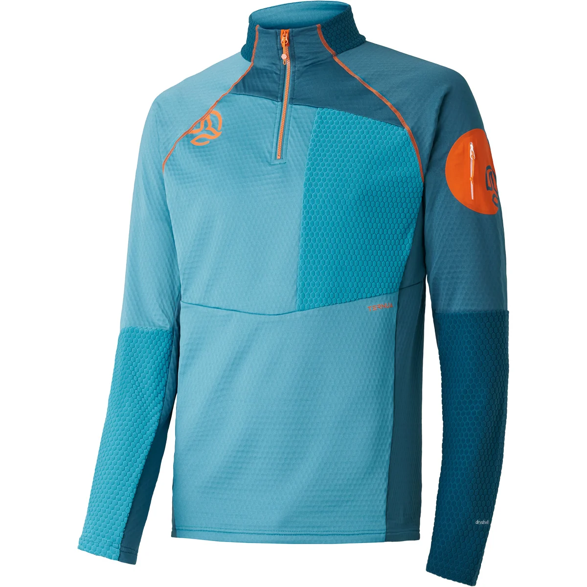 TERNUA RAGGER 1/2 ZIP BLUE MINT  - Hiking fleece sweatshirt