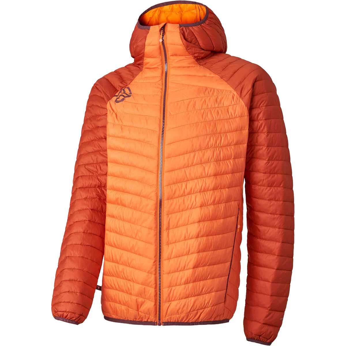 TERNUA BIONIK HOOD JACKET AUTUMN LEAF  - Hiking down jacket