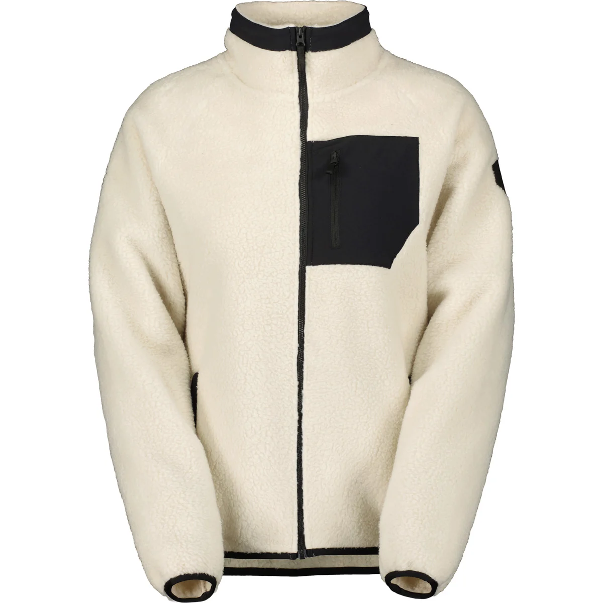 SCOTT JACKET DEFINED HERITAGE PILE W DUST WHITE/BLACK  - Fleece