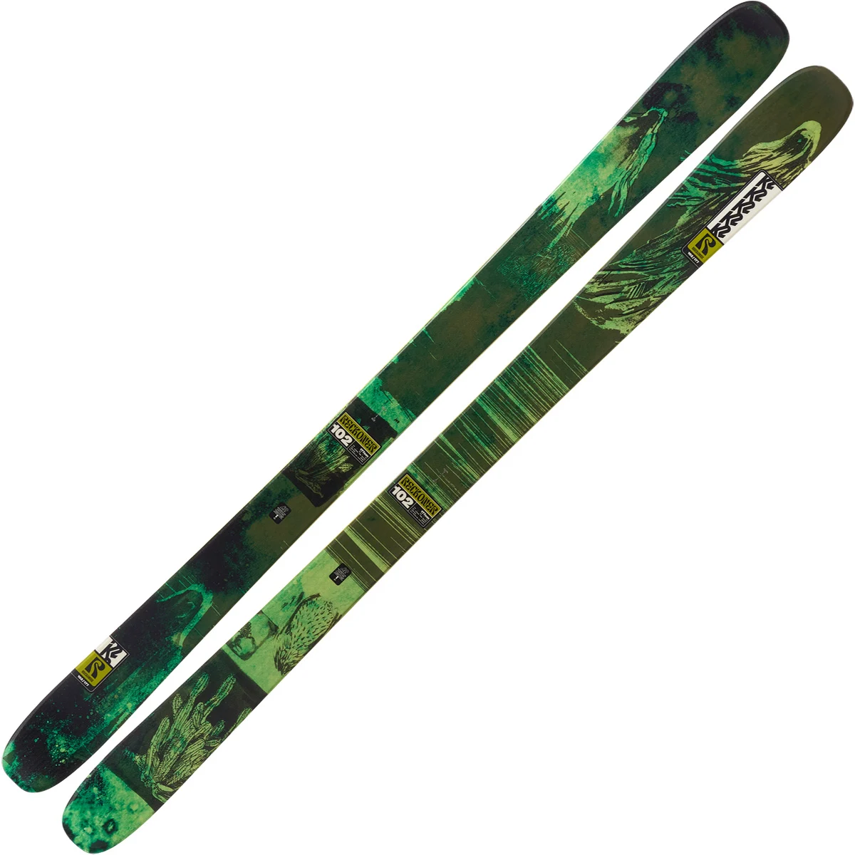 K2 RECKONER 102 GREEN/BLACK  - Alpine ski