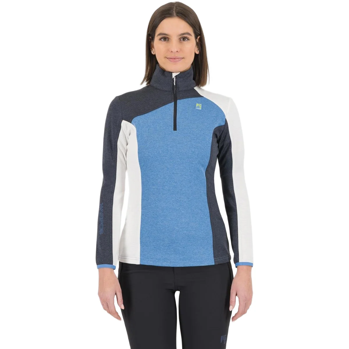 KARPOS FEDERA H.-Z W FLEECE JASPER/BLACK/BR.WHITE  - Ski touring ski fleece sweatshirt