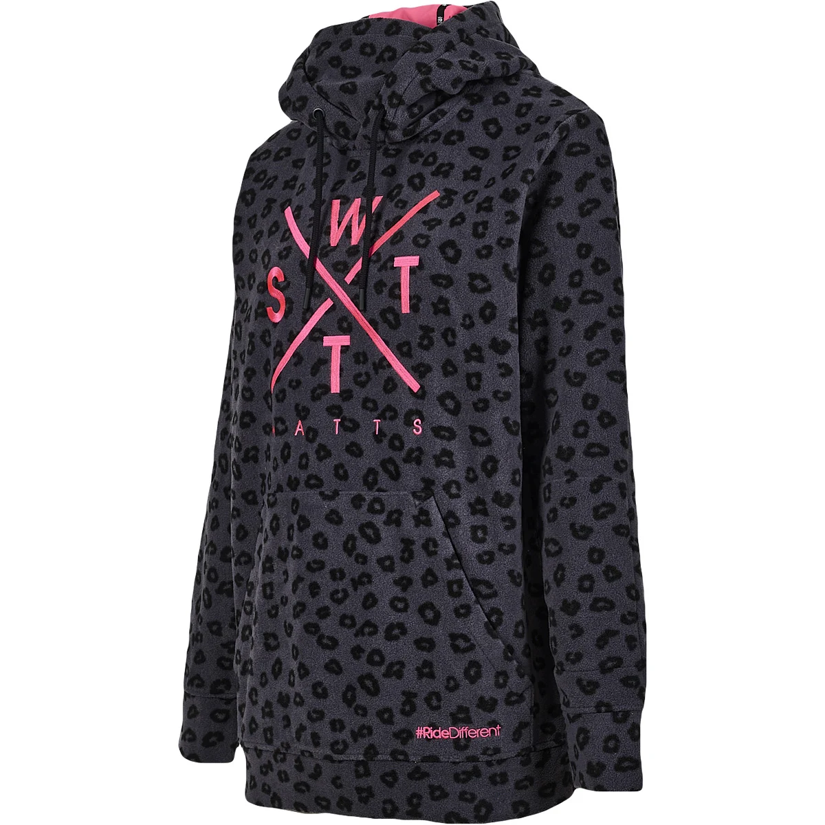 WATTS 2XTRACK JR LEOPARD DARK IRON  - Fleece sweatshirt