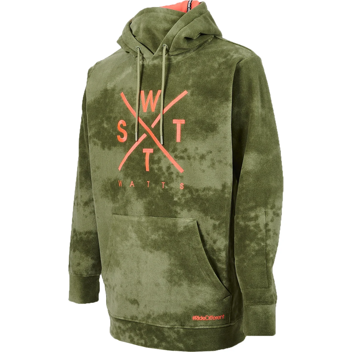 WATTS 2XTRACK JR ACID WASH OLIVE  - Fleece sweatshirt