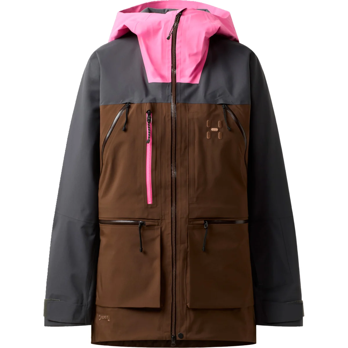 HAGLÖFS HAGLOFS VASSI GTX PRO II JACKET W LANTANA PINK/OAK BROWN  - Ski jacket
