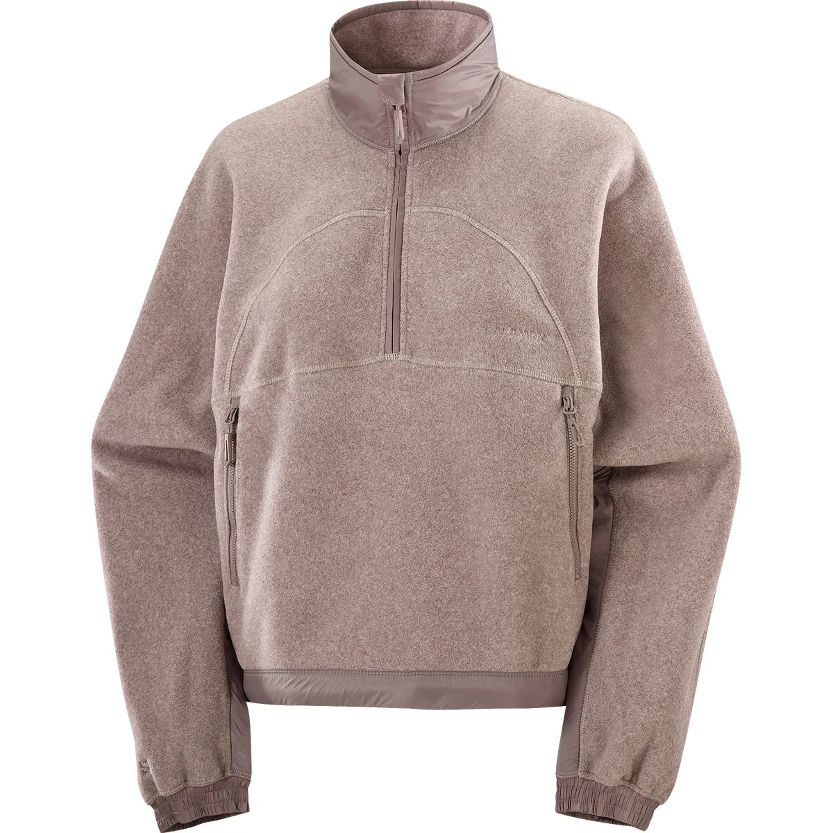 SALOMON CHROMA FLEECE CROP HZ W ETHEREA/IRON  - Fleece