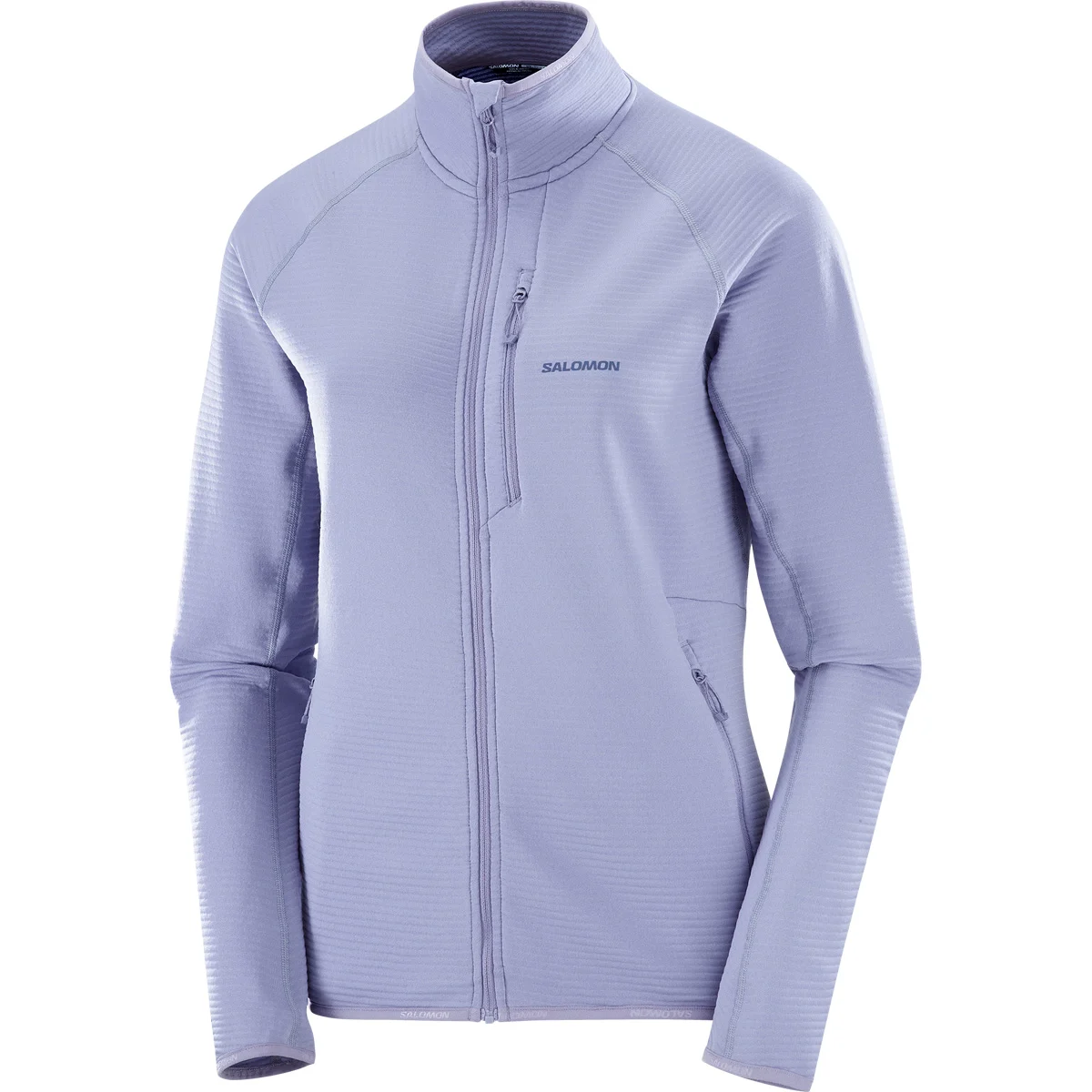 SALOMON SNTIAL LIGHTWARM FZ W BLUE GRANITE  - Hiking fleece jacket
