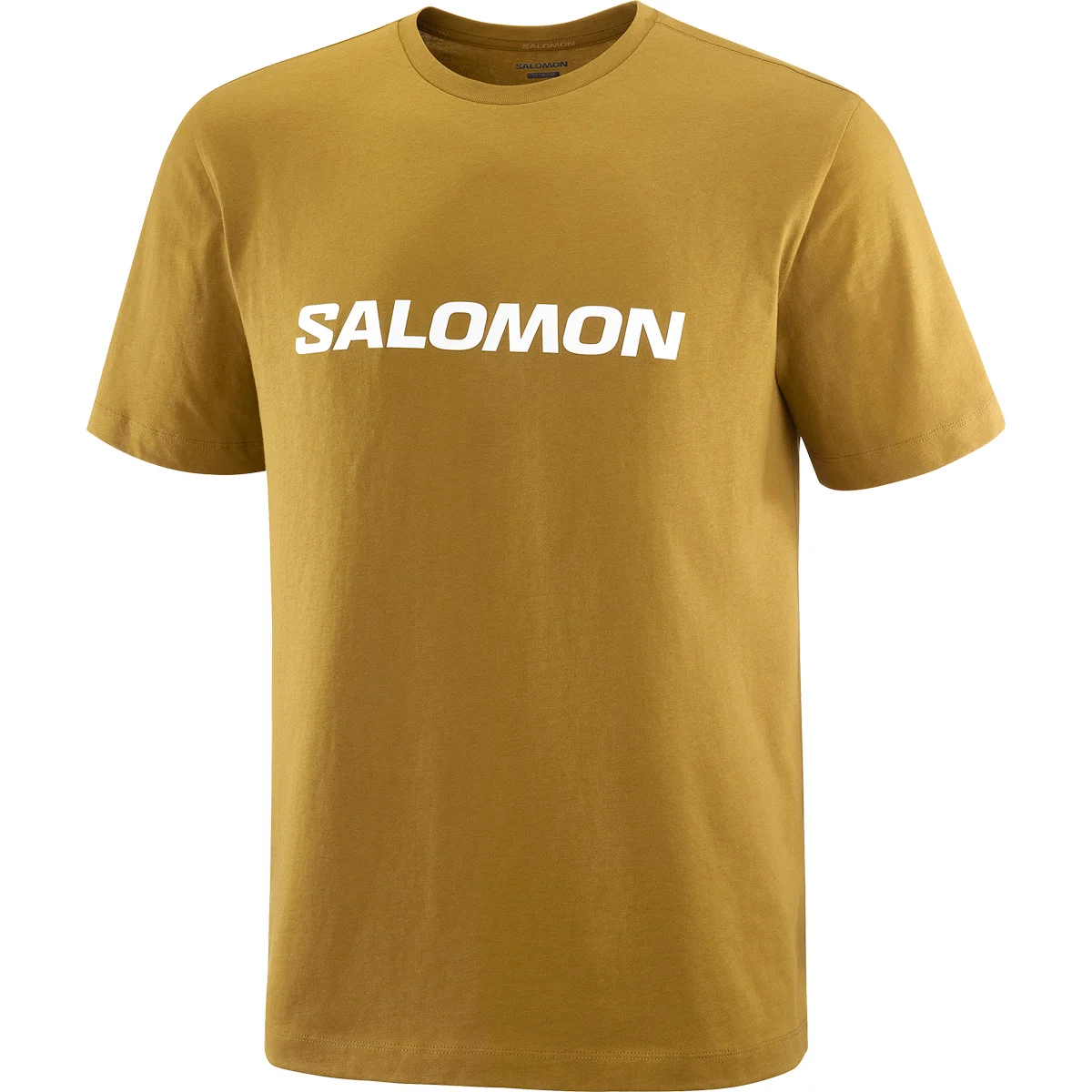 SALOMON LOGO SS TEE BRILLIANT OLIVE  - Hiking T-shirt