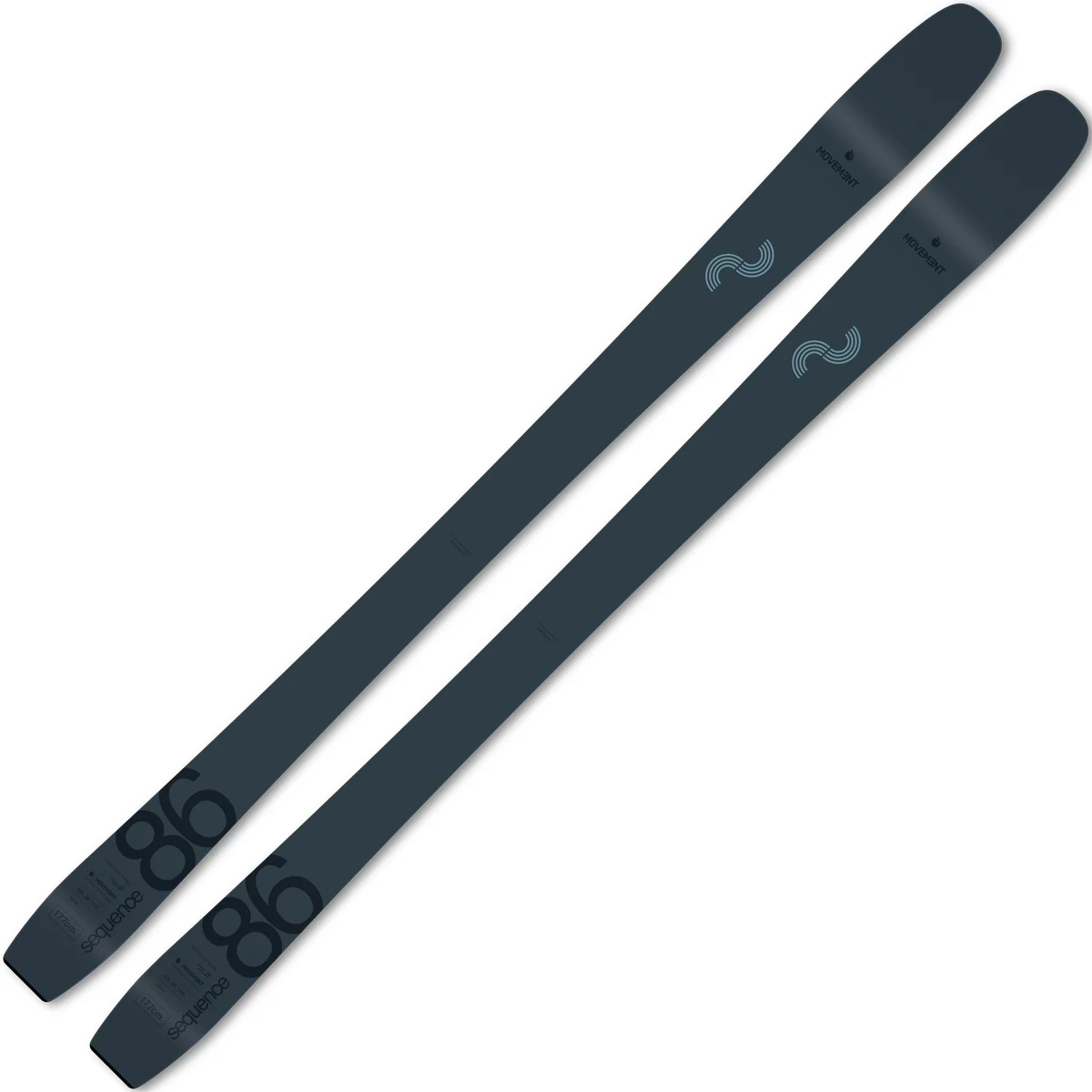 MOVEMENT SEQUENCE 86 GREY/BLUE  - Alpine ski