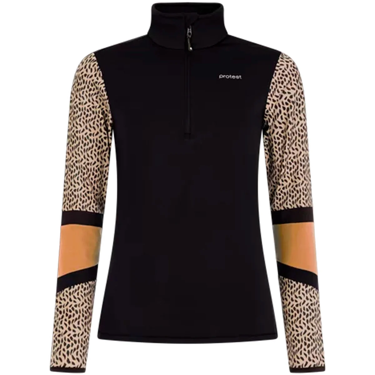 PROTEST NYNKE 1/4 ZIP ACTIVE TOP W TEDDY BROWN  - Fleece sweatshirt