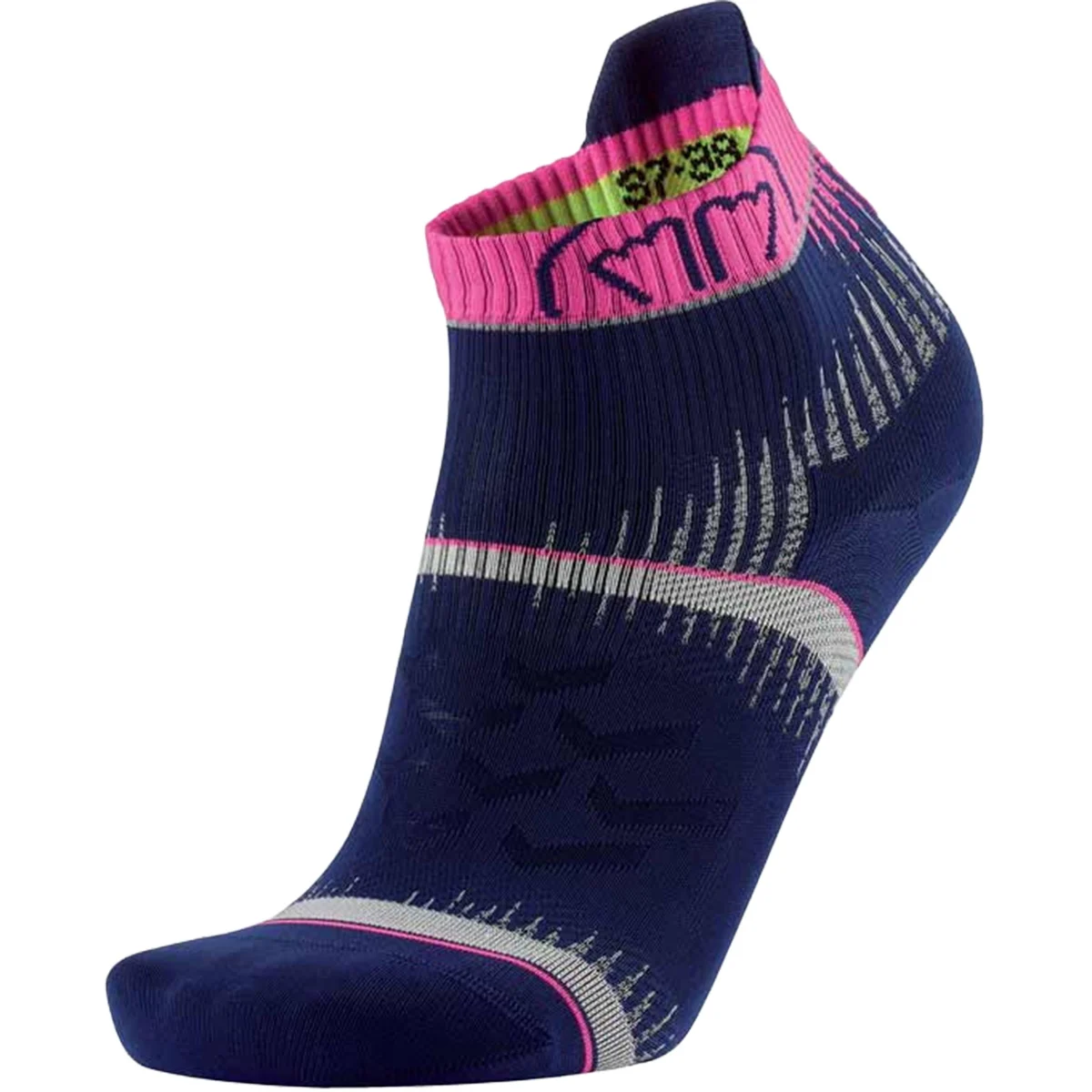 SIDAS RUN ULTRA RACE BLACK/PINK  - Running socks