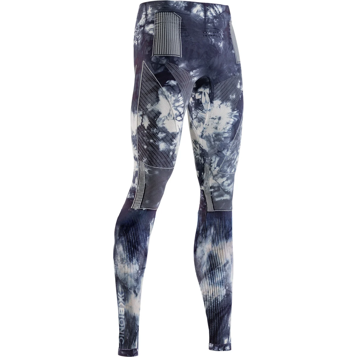 X-BIONIC ENERGY ACCUMULATOR WILD PANTS TIEDYE X BLACK/X WHITE  - Thermal leggings