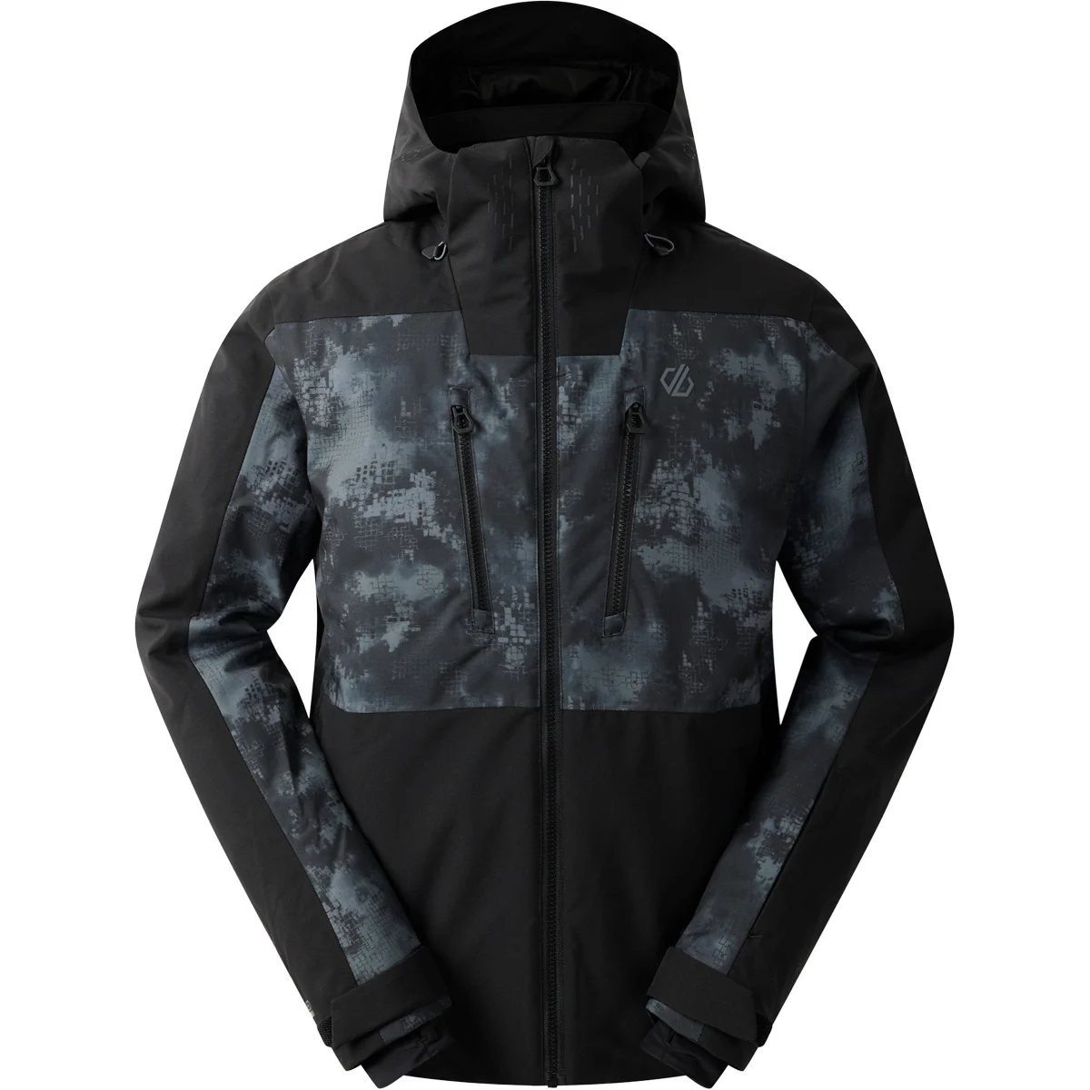 DARE 2B BASEPLATE III JKT BLACK/IRON GATE DISTRESSED PRINT  - Ski jacket