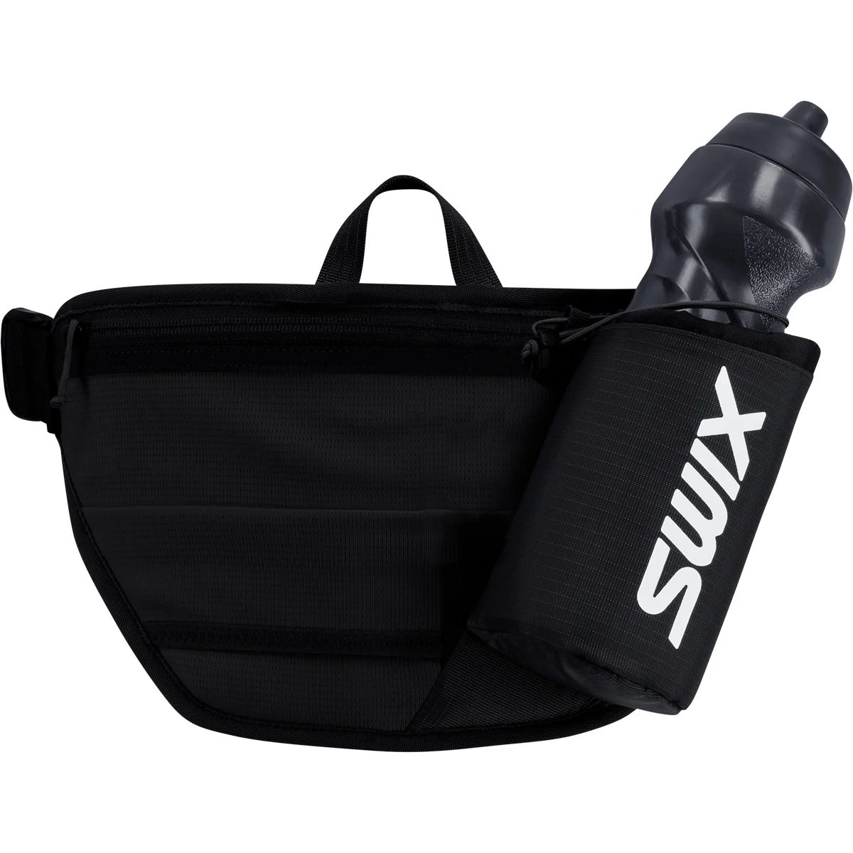 SWIX VANTAGE BOTTLE BELT JET BLACK  - Cross-country ski water bottle holder