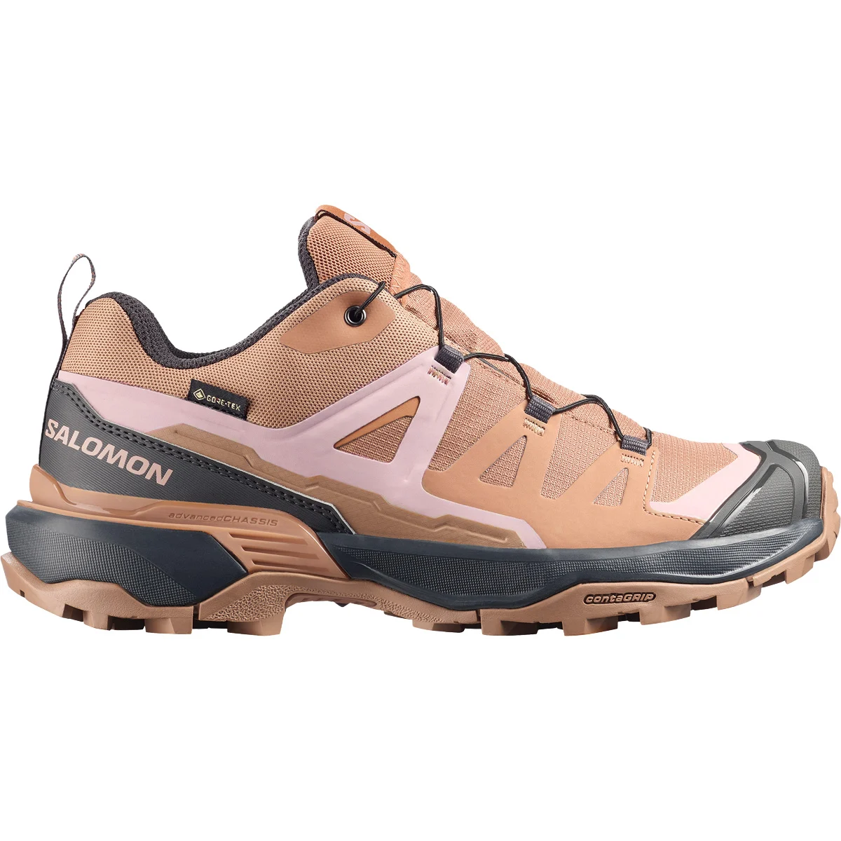 SALOMON X ULTRA 360 GORE-TEX W BURRO/ASPHAL/PEC  - Low-rise hiking boot
