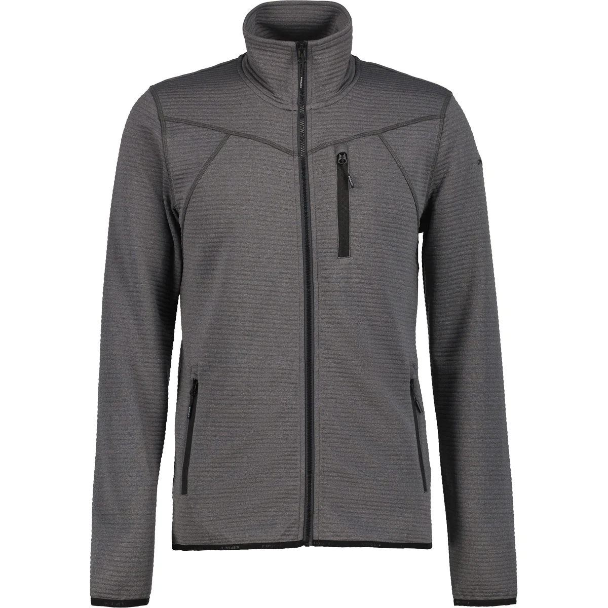 ICEPEAK BERTHOLD MIDLAYER JACKET GRIS FONCE - Hiking fleece jacket