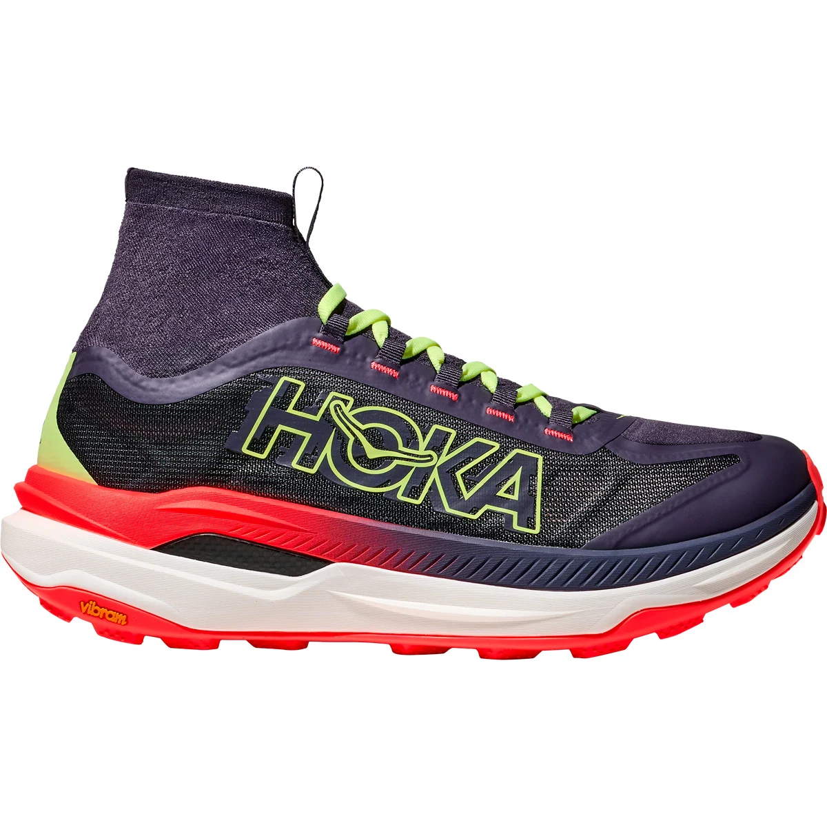 HOKA ONE ONE TECTON X 3 W SQUID INK / NEON FLAME  - Trail running shoes