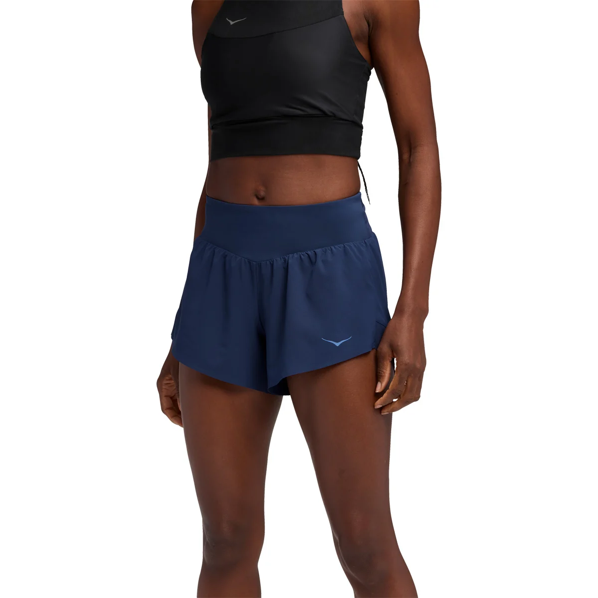 HOKA ONE ONE GLIDE 4 SHORT W MIDNIGHT BLUE  - Running shorts
