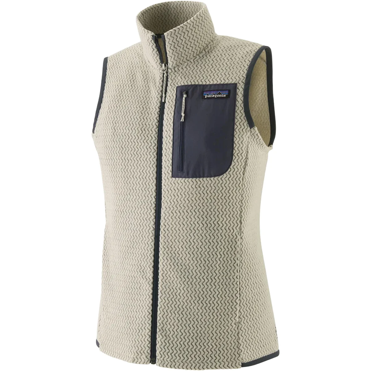 PATAGONIA W'S R1 AIR VEST WOOL WHITE  - Hiking fleece jacket