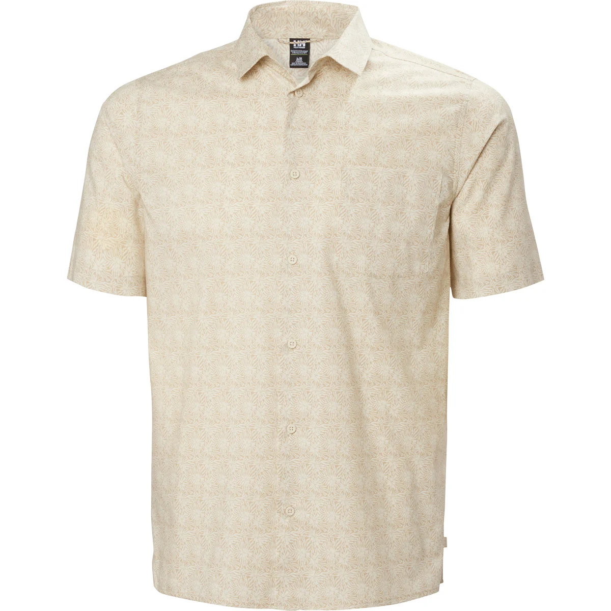 HELLY HANSEN VIKEN SS SHIRT KHAKI / SAND STENCIL SM AO  - Hiking shirt
