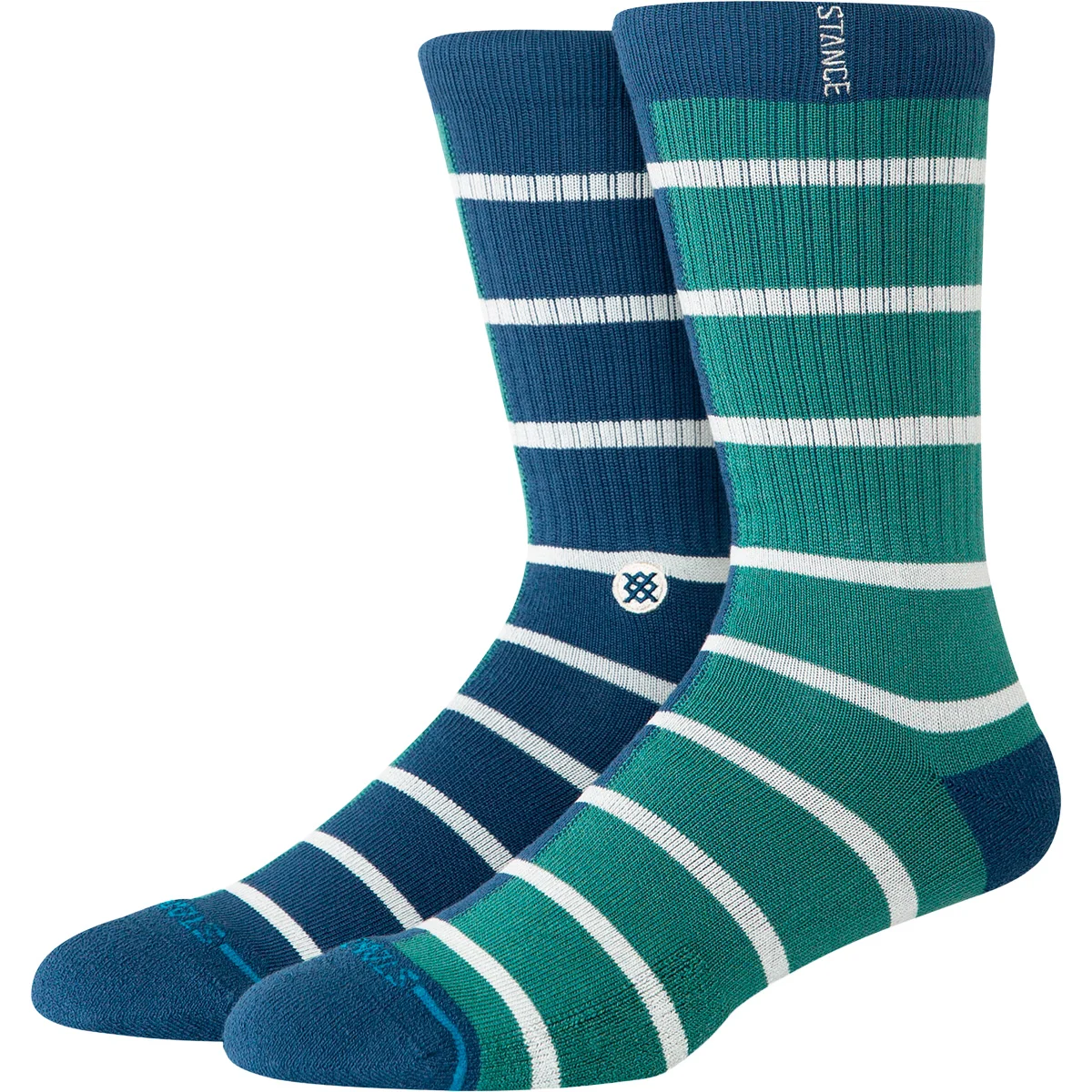 STANCE DOUBLE VISION CREW TEAL  - Socks