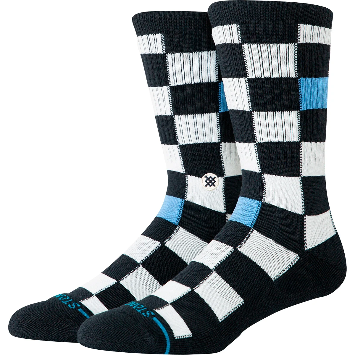 STANCE CHEF CHECK CREW BLACK  - Socks