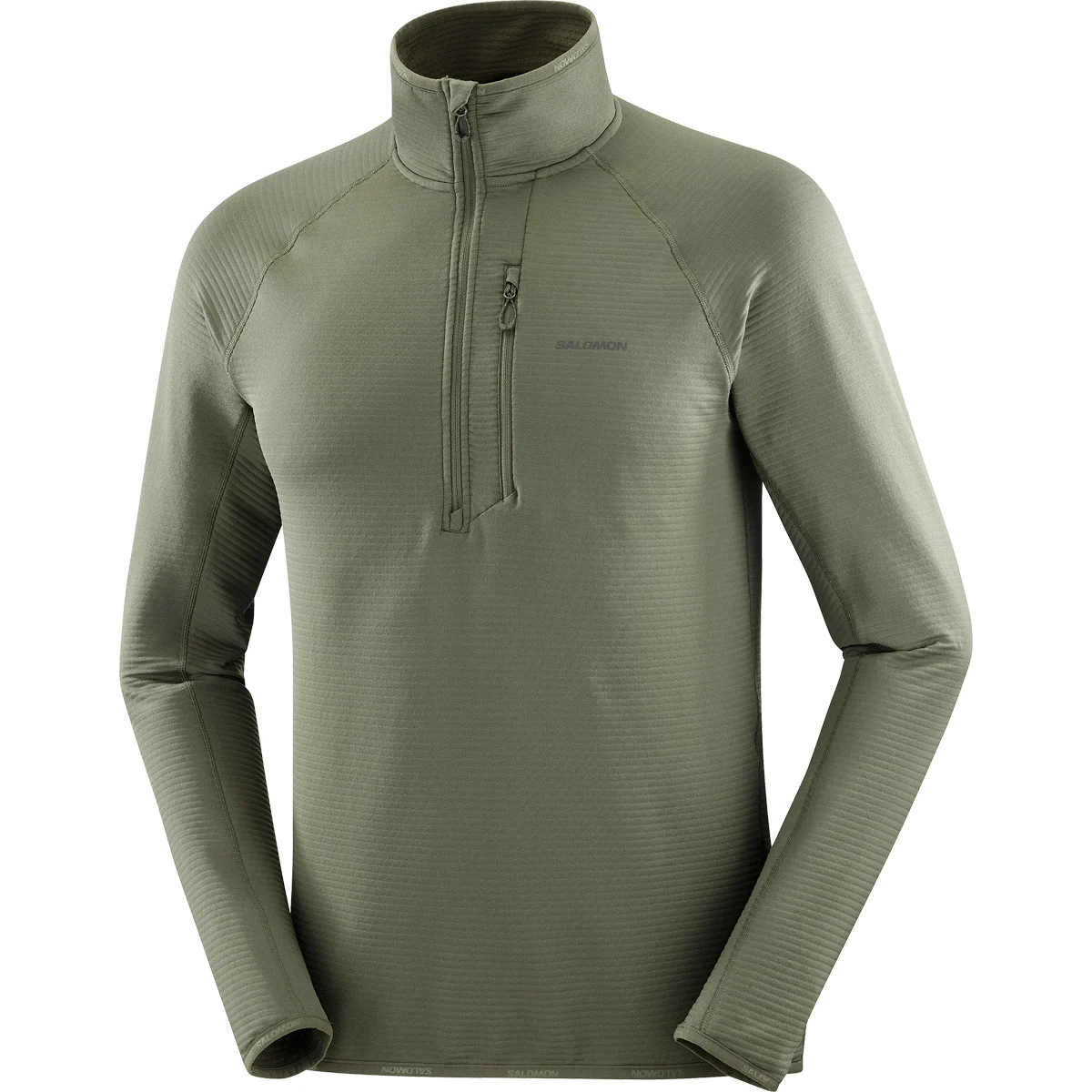 SALOMON SNTIAL LIGHTWARM HZ GRAPE LEAF  - Hiking fleece jacket