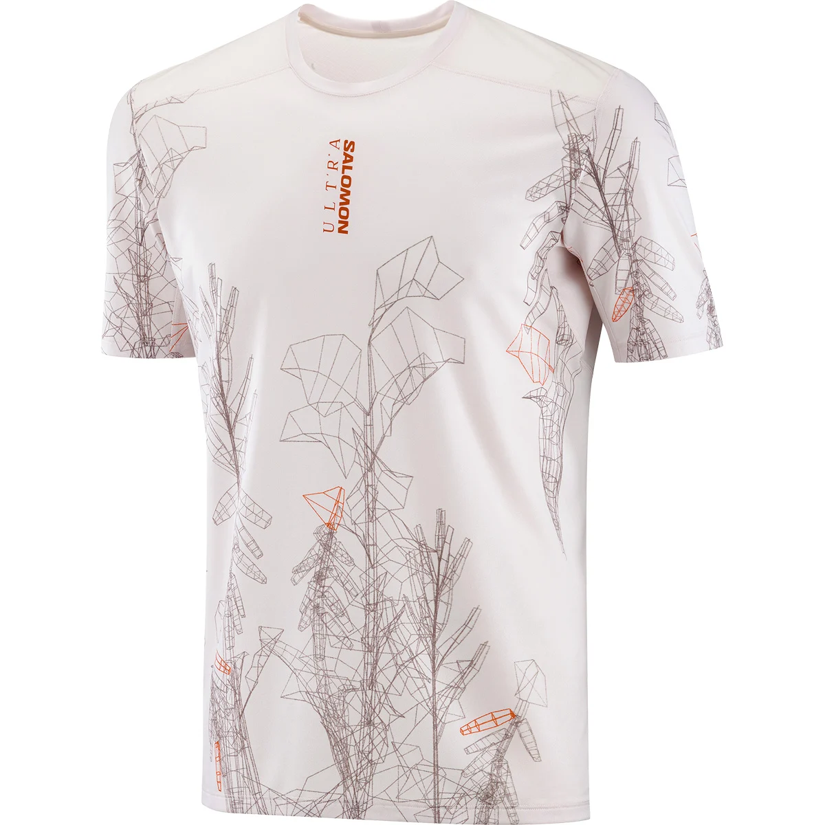 SALOMON S/LAB ULTRA TEE AOP M LILAC ASH  - Trail running T-shirt