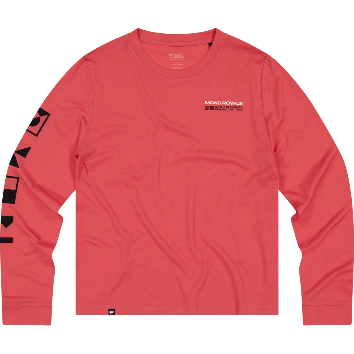 MONS ROYALE ICON MERINO LONG SLEEVE W WATERMELON  - Mountain bike jersey