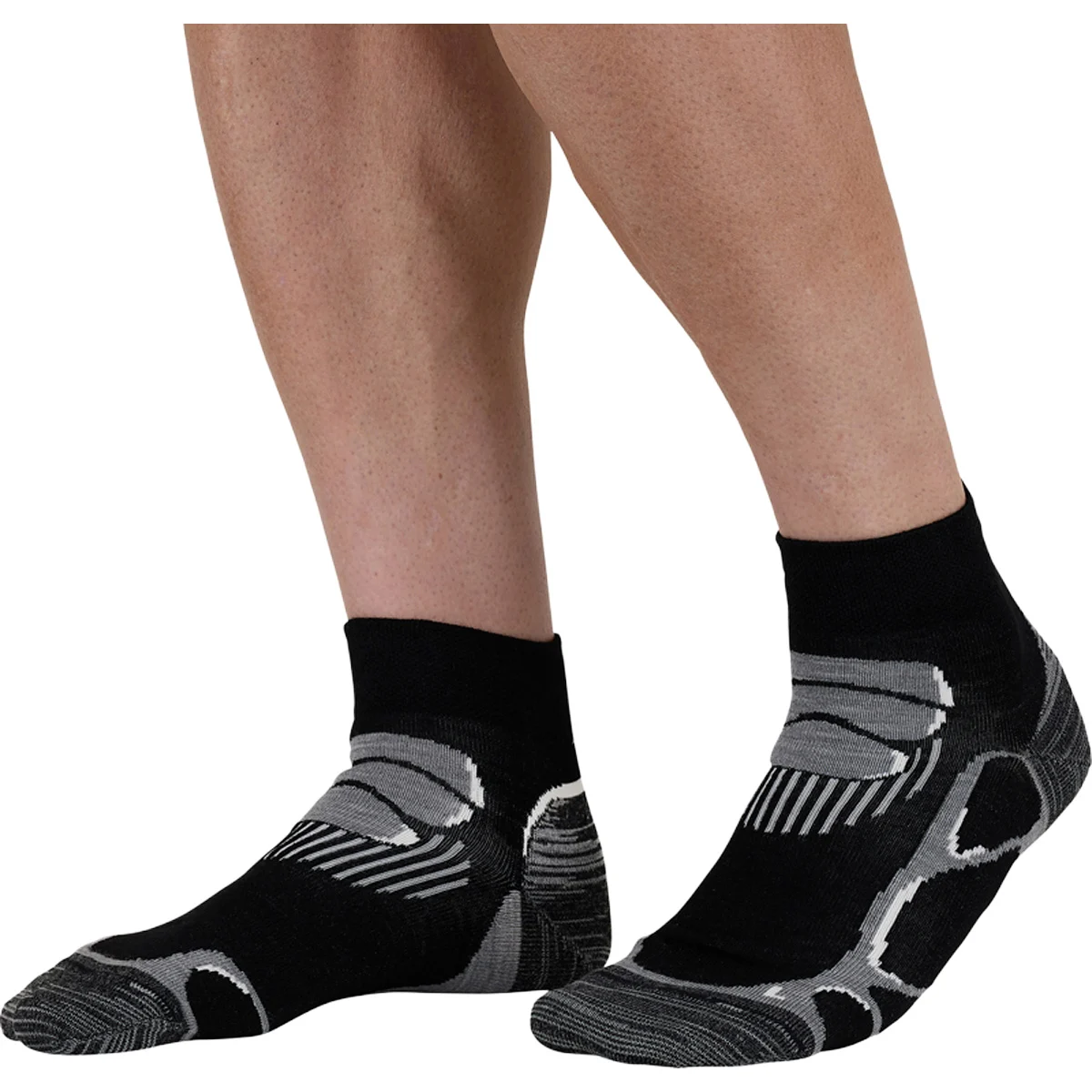 MONNET SOCQUETTE EXTRA LIGHT NOIR/GRIS  - Hiking socks
