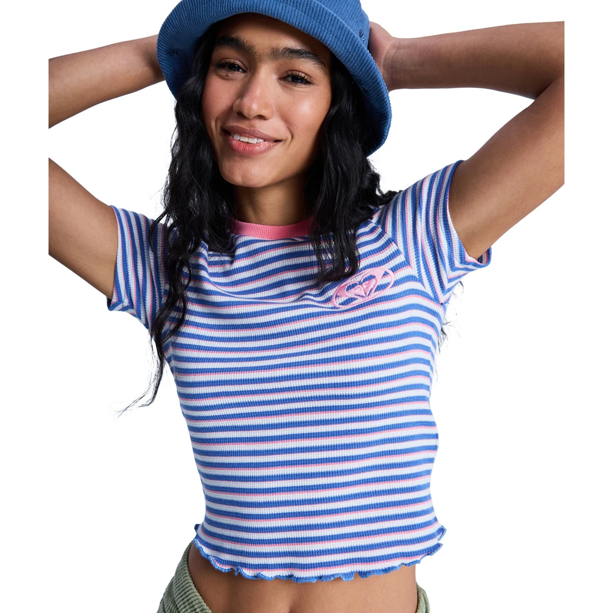ROXY BRIGHT LIGHTS B COCONUT MILK STRIPY SOUL MINI  - T-shirt
