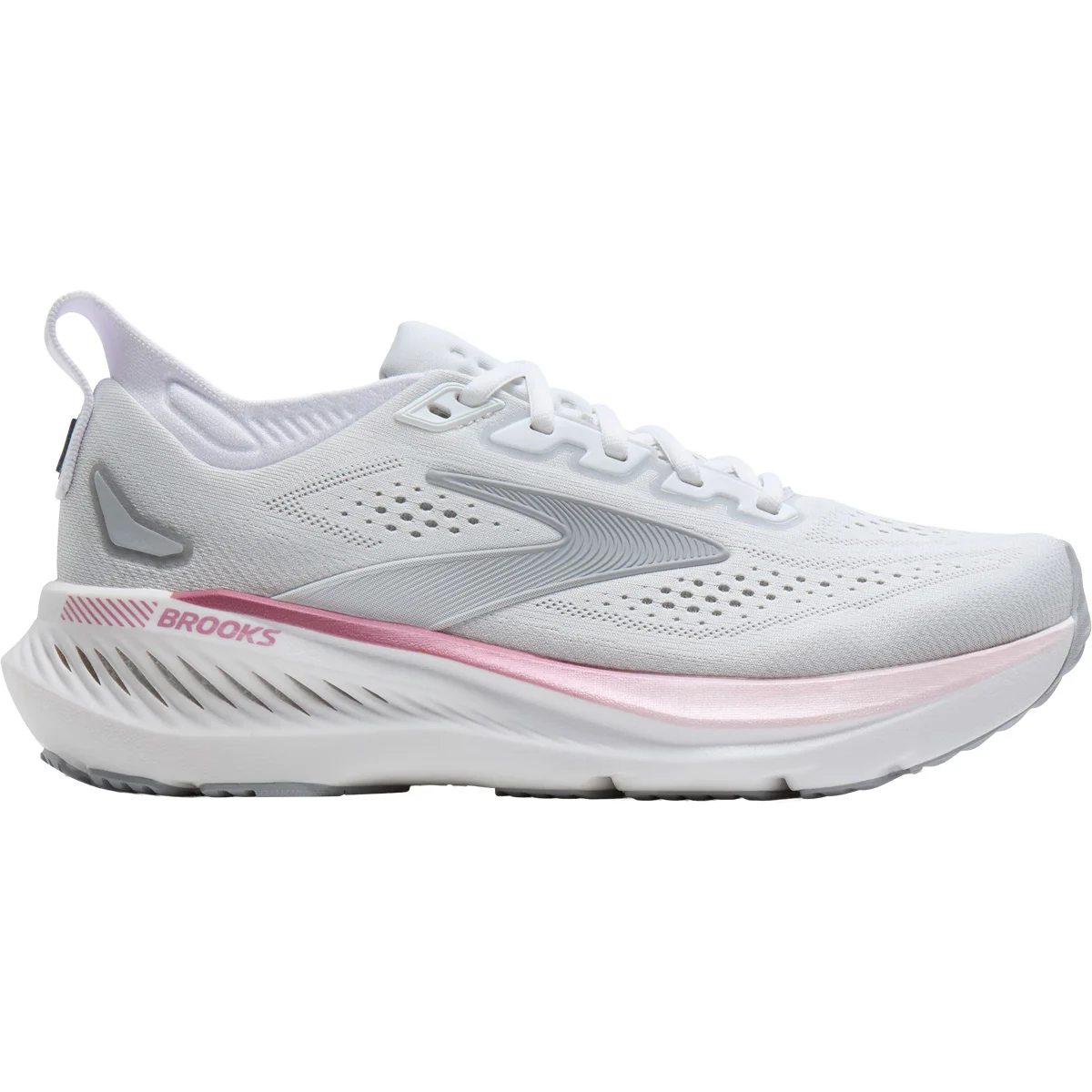 BROOKS GLYCERIN GTS 23 W WHITE/HARBOR MIST/METALLIC  - Running shoe