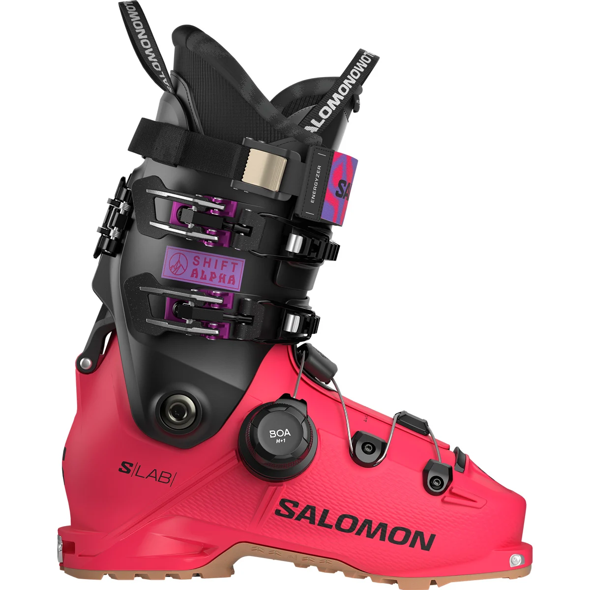 SALOMON S/LAB SHIFT ALPHA S BOA RASPBERRY  - Alpine ski boots