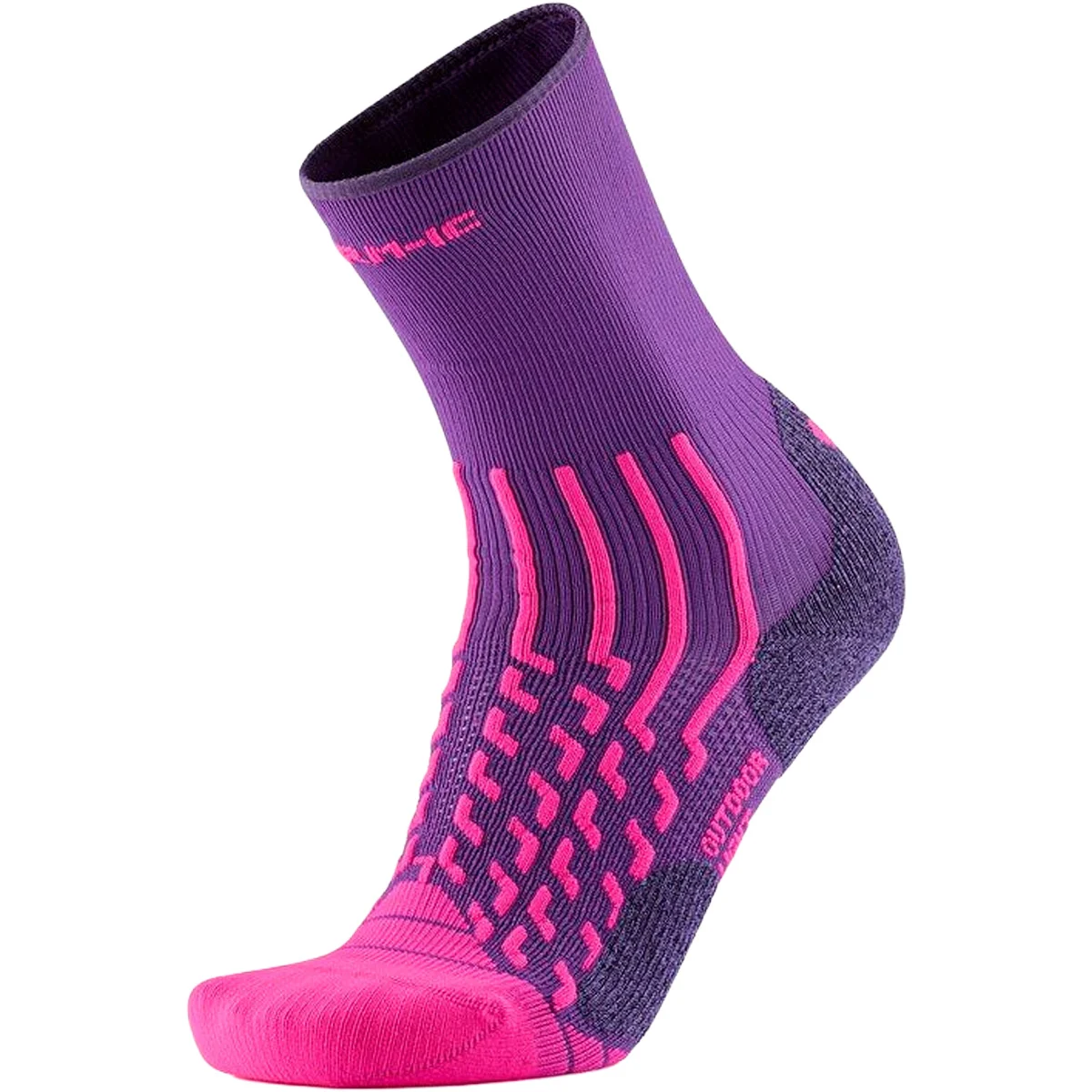 THERM-IC OUTDOOR LIGHT CREW LADY VIOLET / MAGENTA  - Hiking socks
