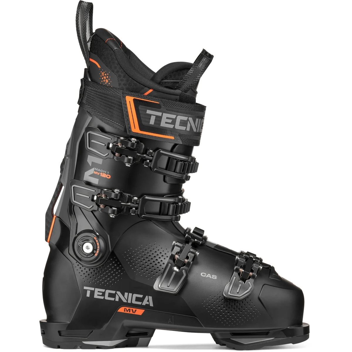 TECNICA MACH1 MV 120 TD2 BLACK/ORANGE  - Alpine ski boots