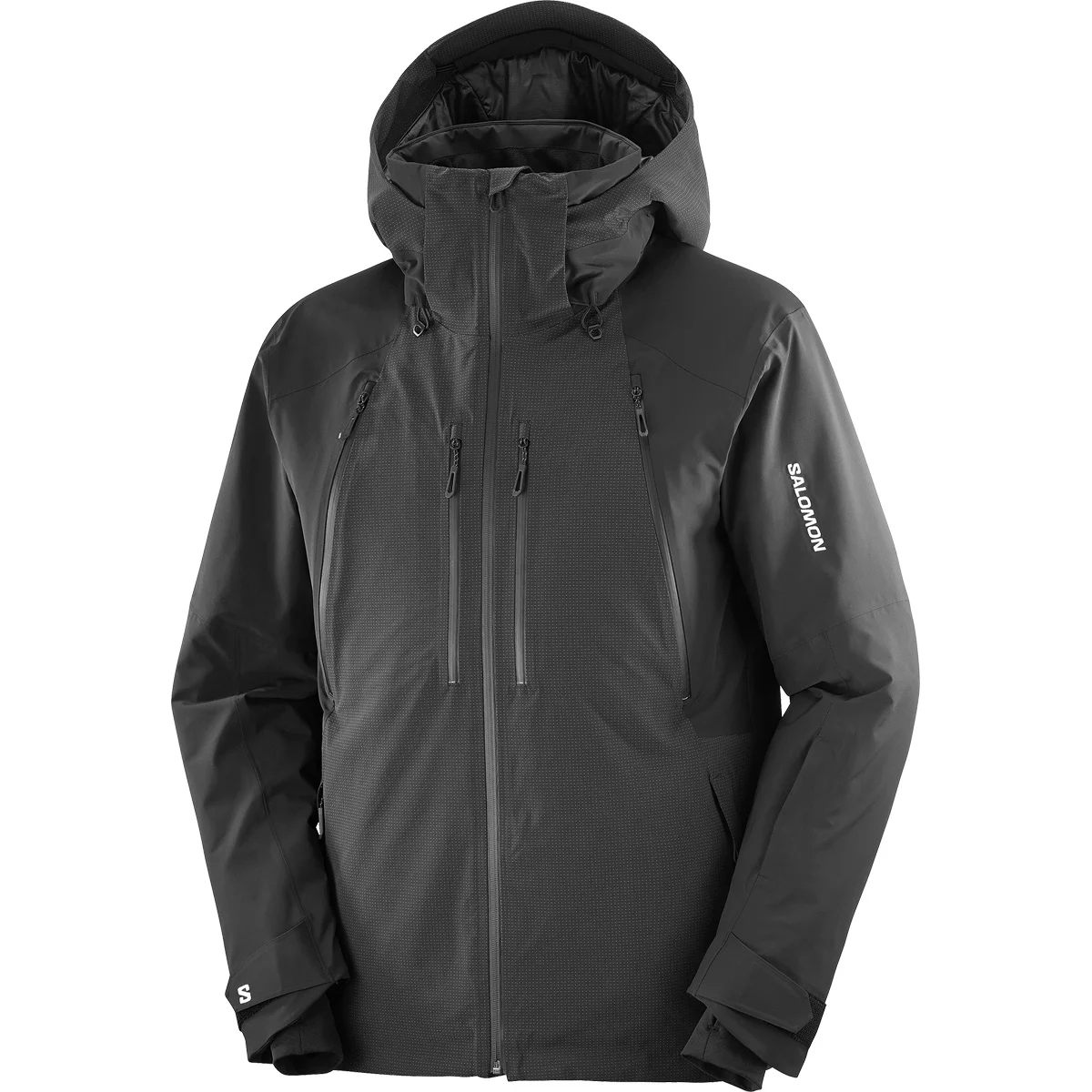SALOMON SPECTRAL JACKET DEEP BLACK  - Ski jacket
