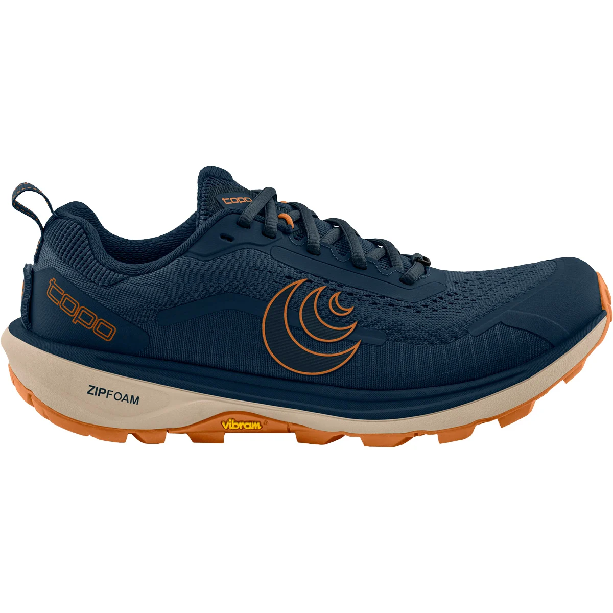 TOPO ATHLETIC TERRAVENTURE 5 NAVY M BLEU MARIN / ORANGE  - Trail running shoes